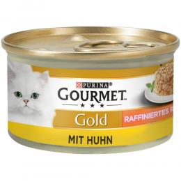 Sparpaket Gourmet Gold Raffiniertes Ragout 24 x 85 g - Mixpaket (Rind & Huhn)