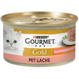 Sparpaket Gourmet Gold Raffiniertes Ragout 48 x 85 g - Mixpaket (Huhn, Thunfisch, Lachs, Rind)
