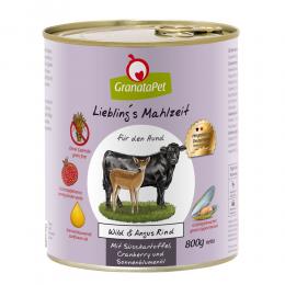 Angebot für Sparpaket GranataPet Liebling's Mahlzeit 12 x 800 g - Wild & Angus Rind - Kategorie Hund / Hundefutter nass / GranataPet / Liebling's Mahlzeit.  Lieferzeit: 1-2 Tage -  jetzt kaufen.
