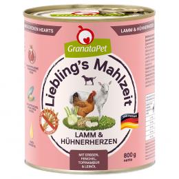 Angebot für Sparpaket GranataPet Liebling's Mahlzeit 24 x 800 g - Lamm & Hühnerherzen - Kategorie Hund / Hundefutter nass / GranataPet / Liebling's Mahlzeit.  Lieferzeit: 1-2 Tage -  jetzt kaufen.