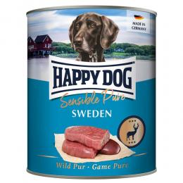 Sparpaket Happy Dog Sensible Pure 12 x 800 g - Sweden (Wild Pur)