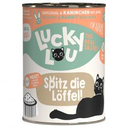 Angebot für Sparpaket Lucky Lou Adult 24 x 400 g - Geflügel & Kaninchen - Kategorie Katze / Katzenfutter nass / Lucky Lou / Adult.  Lieferzeit: 1-2 Tage -  jetzt kaufen.
