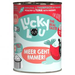 Angebot für Sparpaket Lucky Lou Adult 24 x 400 g - Geflügel & Thunfisch - Kategorie Katze / Katzenfutter nass / Lucky Lou / Adult.  Lieferzeit: 1-2 Tage -  jetzt kaufen.
