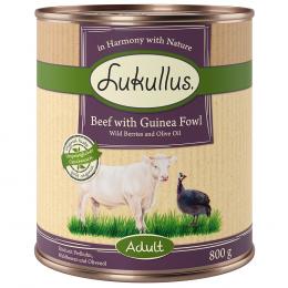 Angebot für Sparpaket Lukullus Naturkost 24 x 800 g - Adult Rind & Perlhuhn (getreidefrei) - Kategorie Hund / Hundefutter nass / Lukullus Naturkost / Lukullus Sparpakete.  Lieferzeit: 1-2 Tage -  jetzt kaufen.