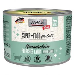 Sparpaket MAC´s Cat Mono Sensitive 24 x 200 g - Mixpaket (Lamm & Pute)