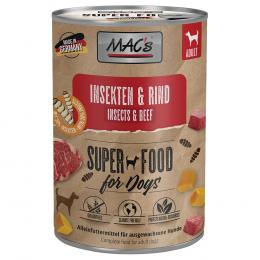 Angebot für Sparpaket MAC's Nassfutter für Hunde mit Insekten 24 x 400 g - Insekten & Rind - Kategorie Hund / Hundefutter nass / MAC's / -.  Lieferzeit: 1-2 Tage -  jetzt kaufen.
