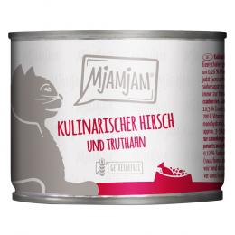 Angebot für Sparpaket MjAMjAM 24 x 200 g - kulinarischer Hirsch und Truthahn an frischen Cranberries - Kategorie Katze / Katzenfutter nass / MjAMjAM / Adult.  Lieferzeit: 1-2 Tage -  jetzt kaufen.