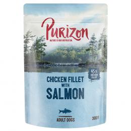 Angebot für Sparpaket Purizon Adult 24 x 300 g - Hühnerfilet mit Lachs mit Spinat & Kokos - Kategorie Hund / Hundefutter nass / Purizon / Sparpakete.  Lieferzeit: 1-2 Tage -  jetzt kaufen.