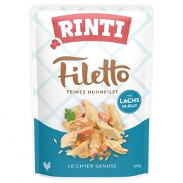Angebot für Sparpaket RINTI Filetto Pouch in Jelly 48 x 100 g - Huhn mit Lachs - Kategorie Hund / Hundefutter nass / RINTI / Rinti Filetto.  Lieferzeit: 1-2 Tage -  jetzt kaufen.