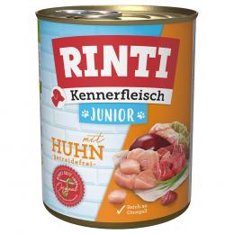 Angebot für Sparpaket RINTI Kennerfleisch 12 x 800 g - Junior: Huhn - Kategorie Hund / Hundefutter nass / RINTI / RINTI Kennerfleisch.  Lieferzeit: 1-2 Tage -  jetzt kaufen.