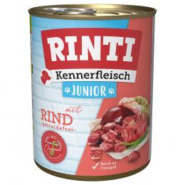 Angebot für Sparpaket RINTI Kennerfleisch 12 x 800 g - Junior: Rind - Kategorie Hund / Hundefutter nass / RINTI / RINTI Kennerfleisch.  Lieferzeit: 1-2 Tage -  jetzt kaufen.