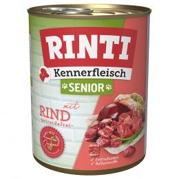 Angebot für Sparpaket RINTI Kennerfleisch 12 x 800 g - Senior: Rind - Kategorie Hund / Hundefutter nass / RINTI / RINTI Kennerfleisch.  Lieferzeit: 1-2 Tage -  jetzt kaufen.