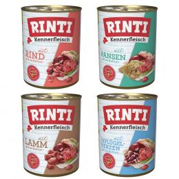 Angebot für Sparpaket RINTI Kennerfleisch 24 x 800g - Mixpaket 1: 4 Sorten - Kategorie Hund / Hundefutter nass / RINTI / RINTI Kennerfleisch.  Lieferzeit: 1-2 Tage -  jetzt kaufen.
