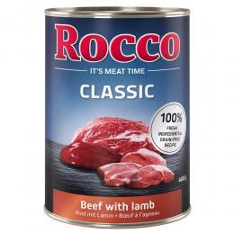 Angebot für Sparpaket Rocco Classic 12 x 400 g - Rind mit Lamm - Kategorie Hund / Hundefutter nass / Rocco / Rocco Classic.  Lieferzeit: 1-2 Tage -  jetzt kaufen.