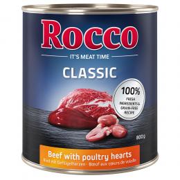 Sparpaket Rocco Classic 24 x 800g - Rind mit Geflügelherzen