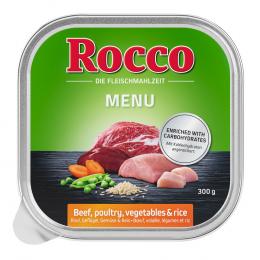 Sparpaket Rocco Menü 27 x 300 g - Rind mit Geflügel