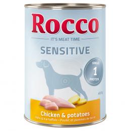 Angebot für Sparpaket Rocco Sensitive 12 x 400 g -  Huhn & Kartoffeln - Kategorie Hund / Hundefutter nass / Rocco / Rocco Sensitive.  Lieferzeit: 1-2 Tage -  jetzt kaufen.