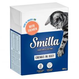 Angebot für Sparpaket Smilla Häppchen 24 x 370 / 380 g - in Gelee Lachs (24 x 380 g) - Kategorie Katze / Katzenfutter nass / Smilla / Smilla Tetra Pak.  Lieferzeit: 1-2 Tage -  jetzt kaufen.