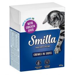 Angebot für Sparpaket Smilla Häppchen 24 x 370 / 380 g - in Soße Hühnerleber (24 x 370 g) - Kategorie Katze / Katzenfutter nass / Smilla / Smilla Tetra Pak.  Lieferzeit: 1-2 Tage -  jetzt kaufen.