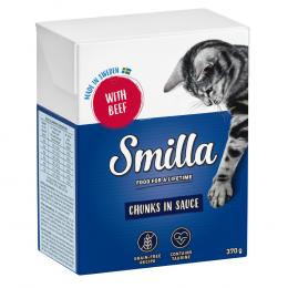 Angebot für Sparpaket Smilla Häppchen 24 x 370 / 380 g - in Soße Rind (24 x 370 g) - Kategorie Katze / Katzenfutter nass / Smilla / Smilla Tetra Pak.  Lieferzeit: 1-2 Tage -  jetzt kaufen.
