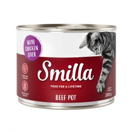Angebot für Sparpaket Smilla Rindtöpfchen 24 x 200 g - Rind mit Hühnerleber - Kategorie Katze / Katzenfutter nass / Smilla / Smilla Rindtöpfchen.  Lieferzeit: 1-2 Tage -  jetzt kaufen.
