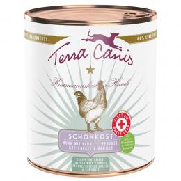 Angebot für Sparpaket Terra Canis First Aid Schonkost 12 x 800 g - Huhn mit Karotte, Fenchel, Hüttenkäse & Kamille - Kategorie Hund / Hundefutter nass / Terra Canis / Menü Getreidefrei.  Lieferzeit: 1-2 Tage -  jetzt kaufen.