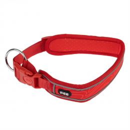 TIAKI Halsband Soft & Safe, rot - Größe XS: 25 - 35 cm Halsumfang, 40 mm breit