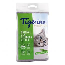 Tigerino Premium Katzenstreu 12 kg - Duft nach frischem Gras