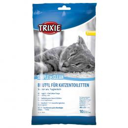 Trixie Cleany Cat Katzentoilette mit Rand Passende Toilettenbeutel, 10 Stück