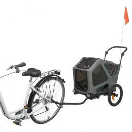 Angebot für TRIXIE Fahrrad-Anhänger - M: 50 x 72 x 87/138 cm, grau/salbei - Kategorie Hund / Hundeboxen Auto- & Fahrradzubehör / Fahrradanhänger / -.  Lieferzeit: 1-2 Tage -  jetzt kaufen.