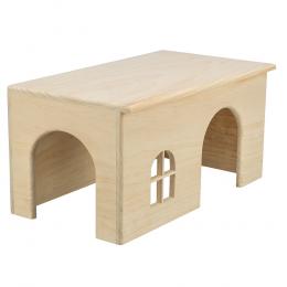 TRIXIE Haus nagelfrei aus Holz für Zwergkaninchen - 1 Stück