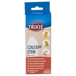 Trixie Sepia Calcium-Stein mit Halter - 1 Stück (ca. 40 g)