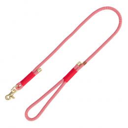 TRIXIE Soft Rope Leine - S–XL: 1,00 m/ø 10 mm, rot/creme