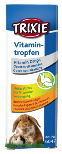 Trixie Vitamin Drops Für Kleine Nagetiere Und Kaninchen 15 Ml. 15 Ml