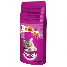 Whiskas 1+ Rind - Sparpaket: 2 x 14 kg