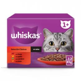Whiskas Classic Selection Nassfutter In Sauce Für Katzen 12X85 Gr