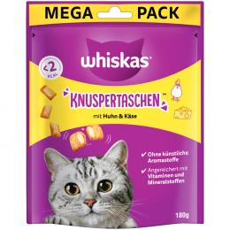 Whiskas Knuspertaschen - Sparpaket: Huhn und Käse 2 x 180 g