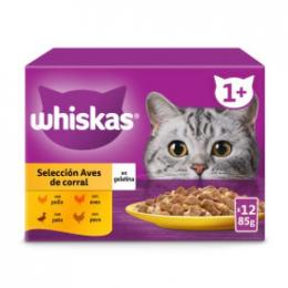 Whiskas Nassgelatine-Vogelfutter Für Katzen Im Multipack 12X85 Gr