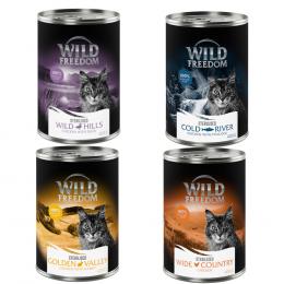 Angebot für Wild Freedom Adult Sterilised 12 x 400 g - getreidefreie Rezeptur - Mixpaket (4 Sorten) - Kategorie Katze / Katzenfutter nass / Wild Freedom / Wild Freedom Adult Sterilised.  Lieferzeit: 1-2 Tage -  jetzt kaufen.