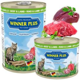 Winner Plus Cat Menue Katzenfutter mit Rind & Lamm - 195 g (8,67 € pro 1 kg)