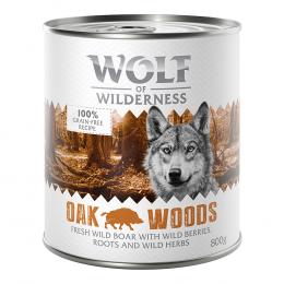 Wolf of Wilderness Adult - Single Protein 6 x 800 g  - Oak Woods - Wildschwein