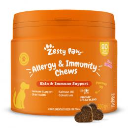 Angebot für Zesty Paws Allergy & Immunity Chews Lachs - 90 Kautabletten - Kategorie Hund / Spezial- & Ergänzungsfutter / Allergiker / Futterergänzung.  Lieferzeit: 1-2 Tage -  jetzt kaufen.