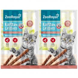 ZooRoyal Katzen-Grillies mit Leberwurst 32x5g