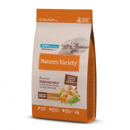 1 kg gratis! 10 / 12 kg Nature's Variety Medium/Maxi - 10 kg Healthy Grains Puppy Huhn