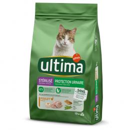 1 kg gratis! 10 kg Ultima Cat Sterilized - Urinary Huhn