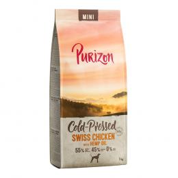 1 kg Purizon zum Probierpreis! - Adult Kaltgepresst: Mini Schweizer Poulet mit Hanföl