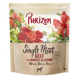 1 kg Purizon zum Probierpreis! - Adult Single Meat: Rind mit Hibiskusblüten