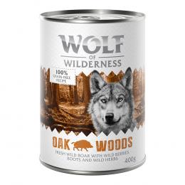 10 + 2 gratis!  12 x 400 g Wolf of Wilderness - Oak Woods - Wildschwein