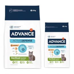 10 kg + 1,5 kg gratis! 11,5 kg Advance  - Sterilized Junior mit Huhn