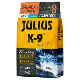 10 kg / 12 kg JULIUS K-9 zum Sonderpreis! - 10 kg Adult Lachs & Spinat